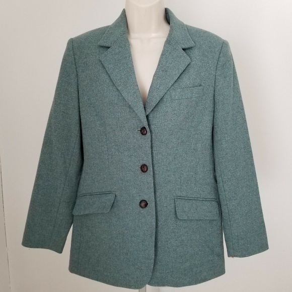 Talbots Petite Sage Green Women's Jacket Blazer Sz - Picture 8 of 8